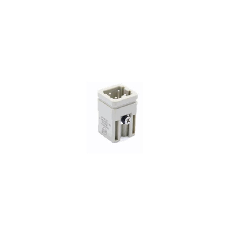 Insert HA, Quick Connection à ressort, mâle, 3 pin, 10A, Polycarbonate, 3A 